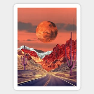 Towards Mars Sticker